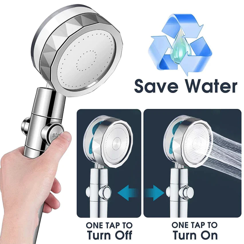  Shower Head with Adjustable 360° Rotation 