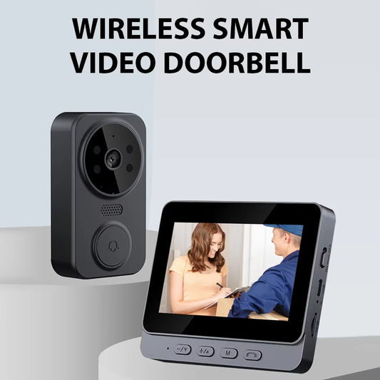  Wireless Doorbell with Screen Smart High-Definition Video Monitoring