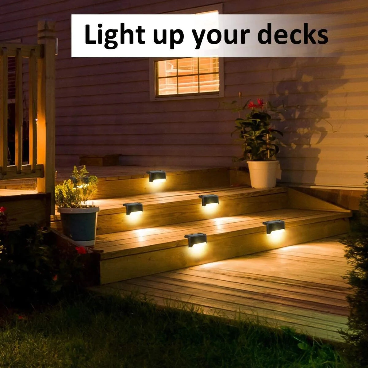 8 Pack  Outdoor Waterproof LED Steps Lamps 