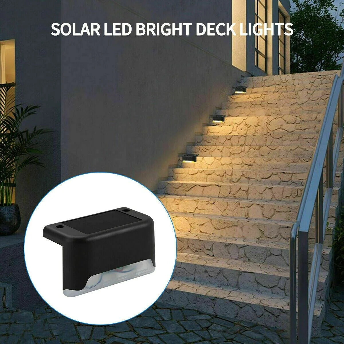 8 Pack  Outdoor Waterproof LED Steps Lamps 